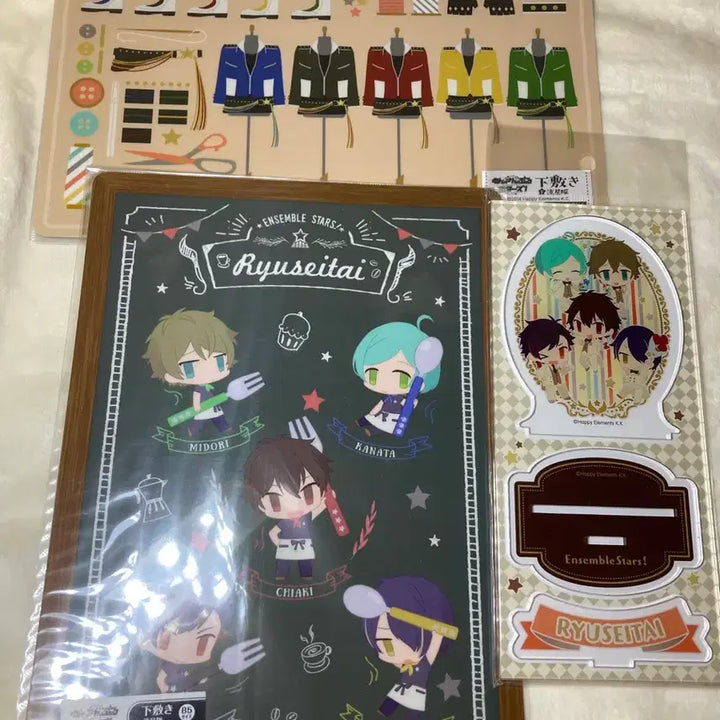[BUNJANG] Ensemble Stars! Yusei-tai 2 Coasters + 2 Acrylics Bundle Set (Sealed) / 미개봉 소장용 앙스타 유성대 책받침2종+아크릴 2종 일괄