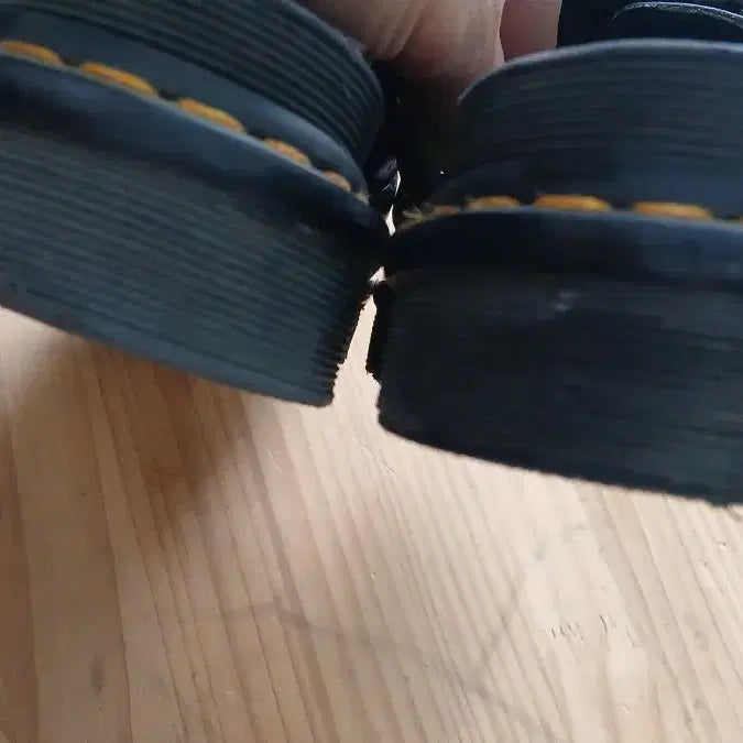 [BUNJANG] Dr. Martens Black Leather Strap Sandals Size US 8 / 닥터마틴 블랙 레더 스트랩 샌들 us8 uk7  260사이즈정도