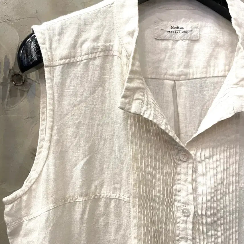 [BUNJANG] Max Mara Linen Tunic Blouse / 막스마라 린넨 튜닉 블라우스 55~66