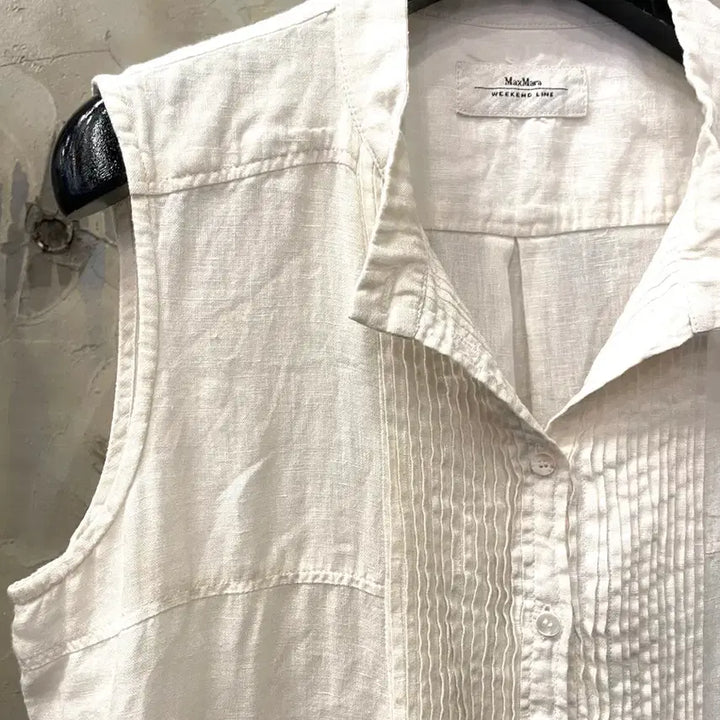 [BUNJANG] Max Mara Linen Tunic Blouse / 막스마라 린넨 튜닉 블라우스 55~66