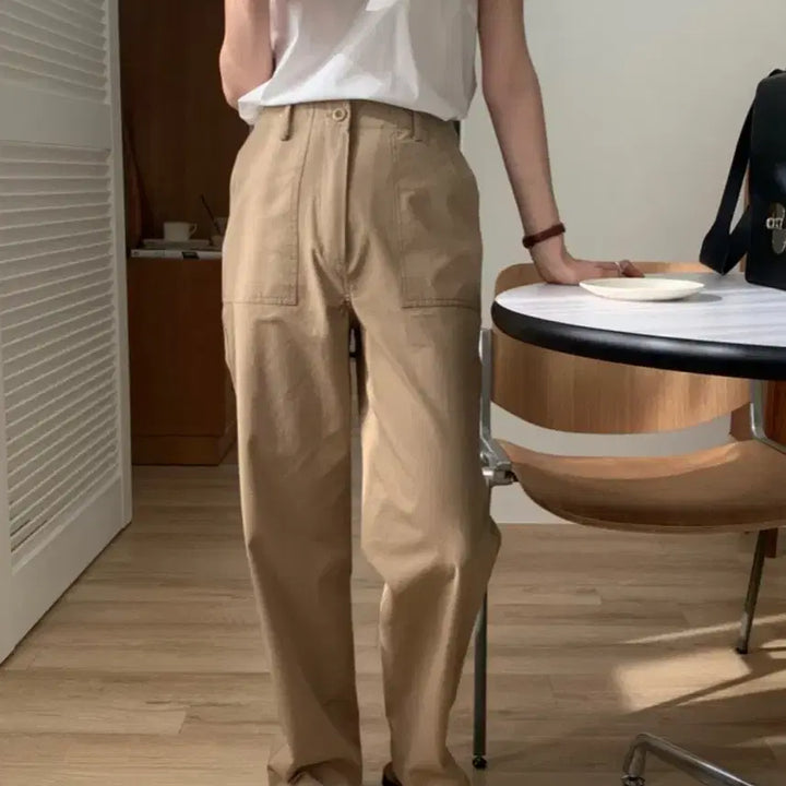 [BUNJANG] Bergamot Edie Cotton Straight Pants S / [새상품,택o] (도매택)베르가못 에디 코튼 일자 팬츠 s