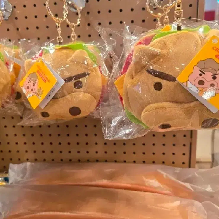 [BUNJANG] Crayon Shin-chan Bakery "Buriburi Hamburger" Keychain / 짱구베이커리 부리부리햄버거키링 새상품