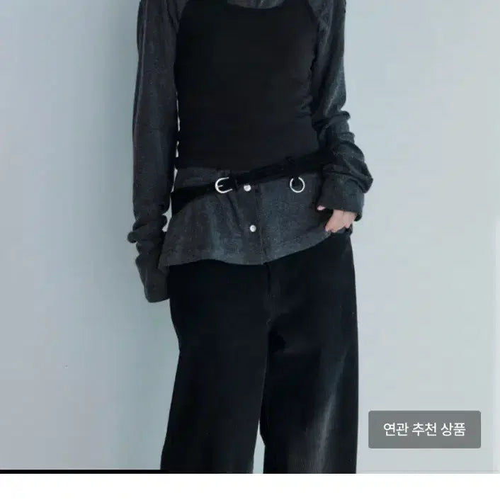 [BUNJANG] Repos Angora Halterneck T-shirt Black S / repos 리포스 홀터넥 티셔츠 블랙 s