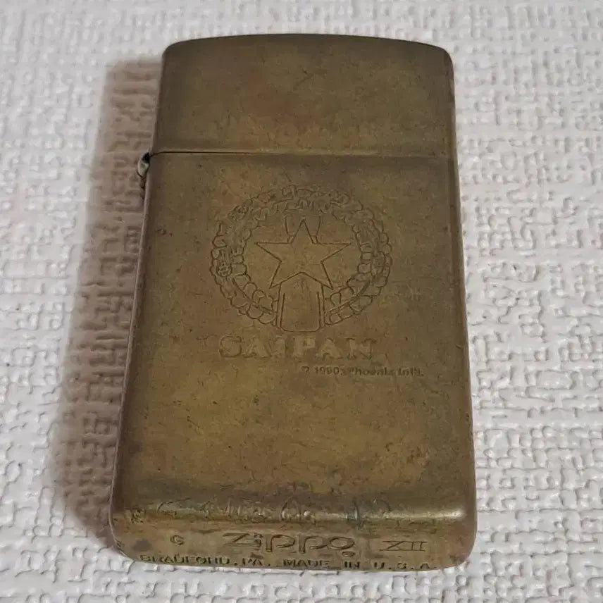 [BUNJANG] Zippo Vintage Brass Slim Oil Lighter (1992) / 고전 [ 지포라이터 ] 레트로 오일라이터 희귀수집품