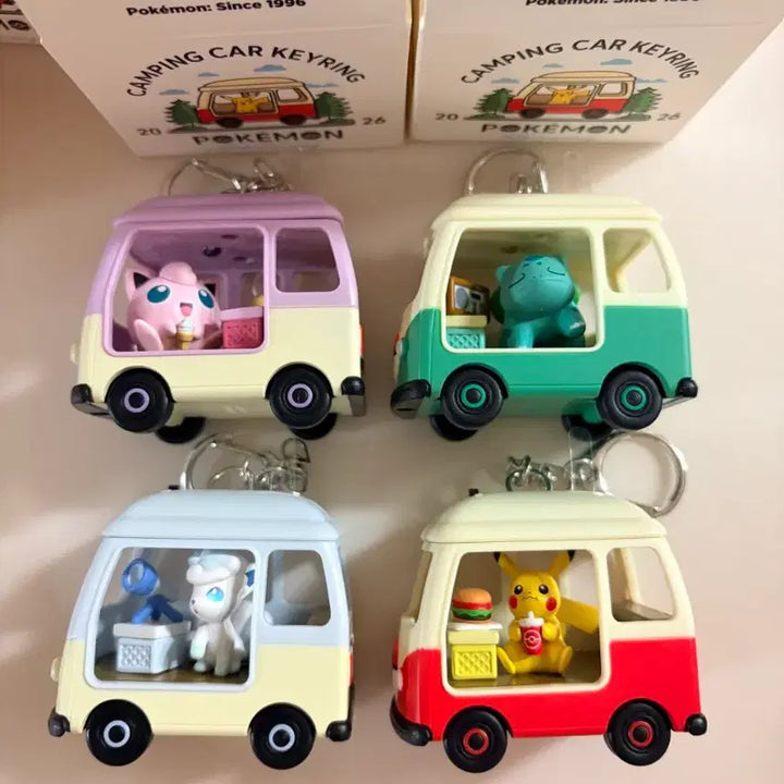 [BUNJANG] Lotte Cinema Pokemon 30th Anniversary Camping Car Keyring / 롯데리아 포켓몬 30주년 캠핑카 키링