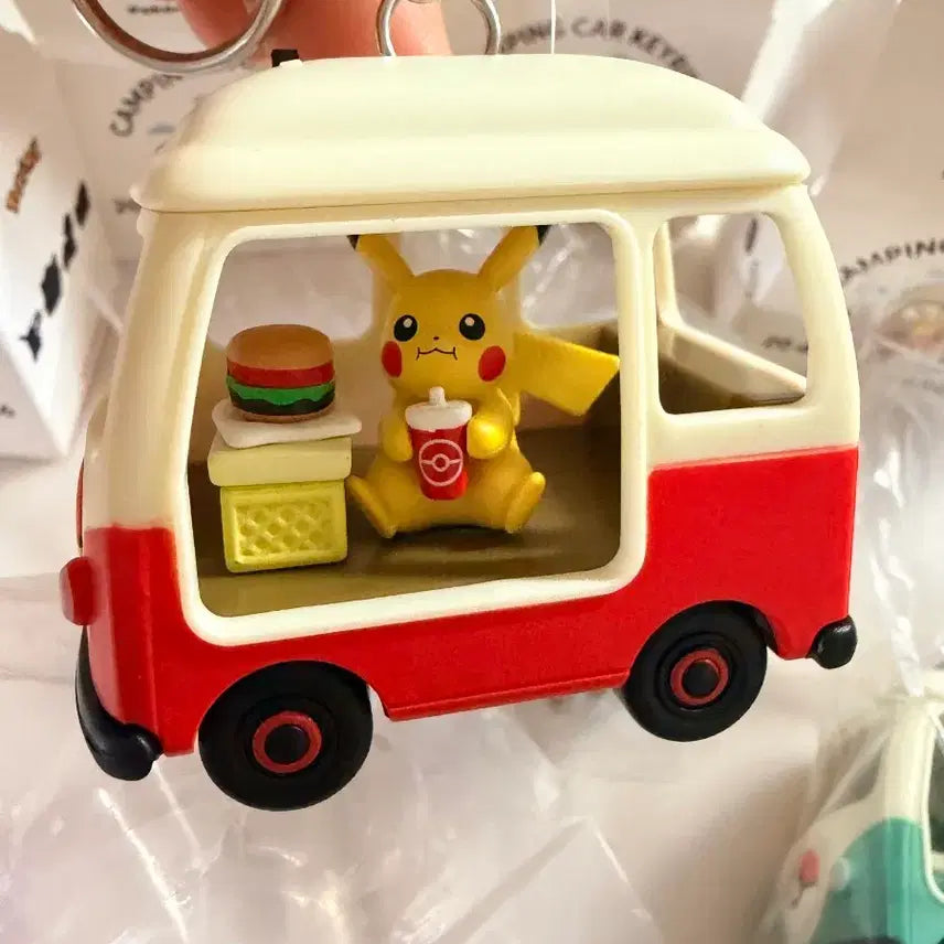 [BUNJANG] Lotte Cinema Pokemon 30th Anniversary Camping Car Keyring / 롯데리아 포켓몬 30주년 캠핑카 키링