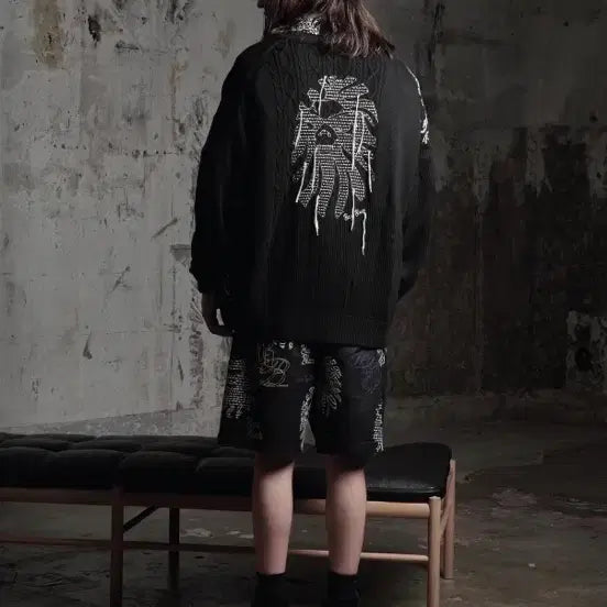 [BUNJANG] BAPE BLACK Premium Line Cardigan / BAPE BLACK 프리미엄 라인 가디건