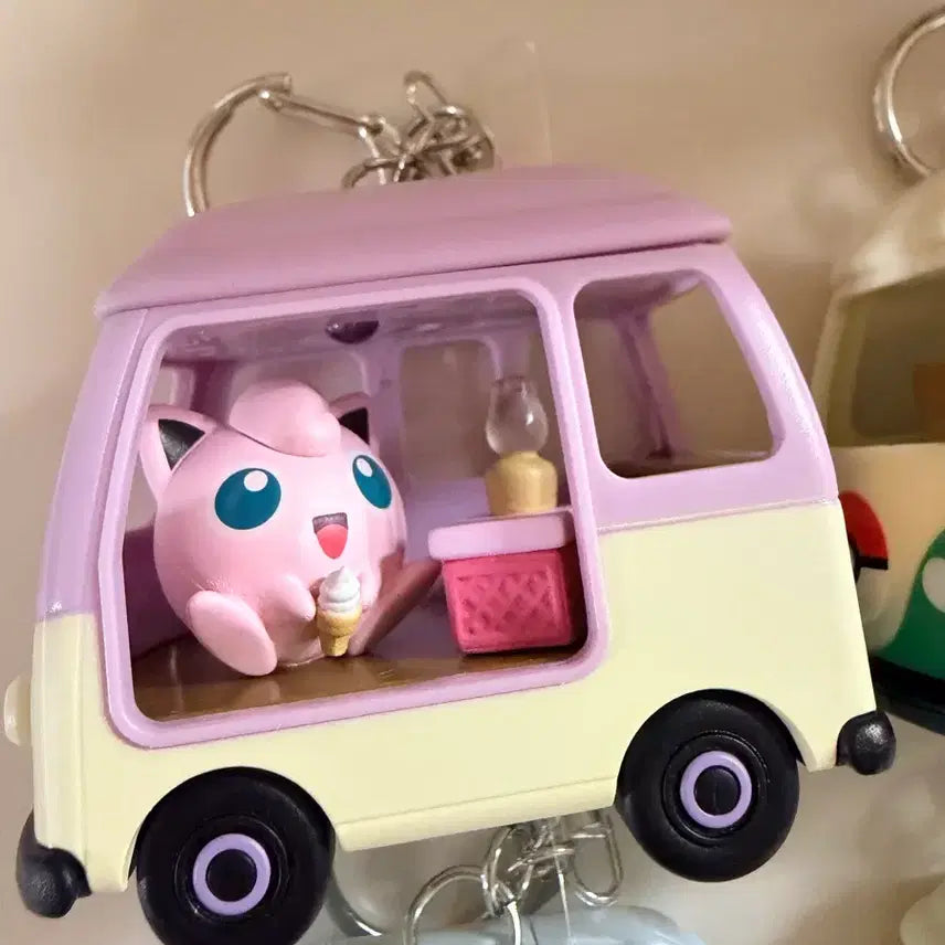 [BUNJANG] Lotte 30th Anniversary Pokemon Camping Car Keychain / 롯데리아 포켓몬 30주년 캠핑카 키링