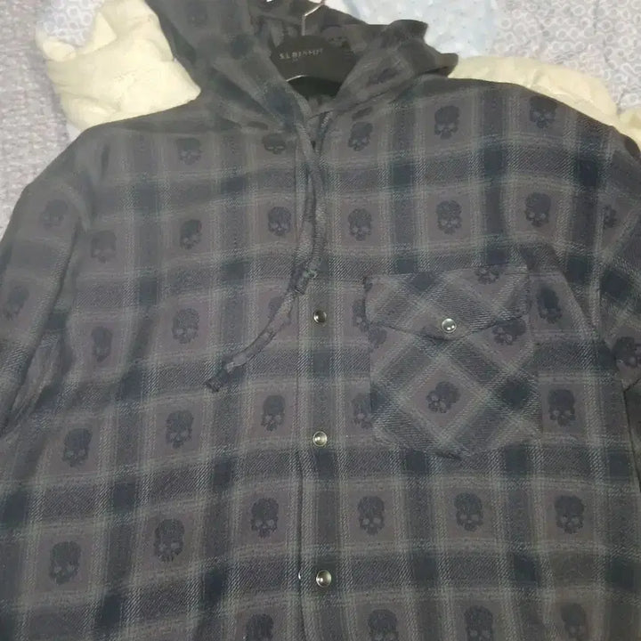 [BUNJANG] Supreme x Number (N)ine Black Flannel Hooded Shirt - Medium / 슈프림 x 넘버 나인 후드 플란넬 셔츠 블랙 M