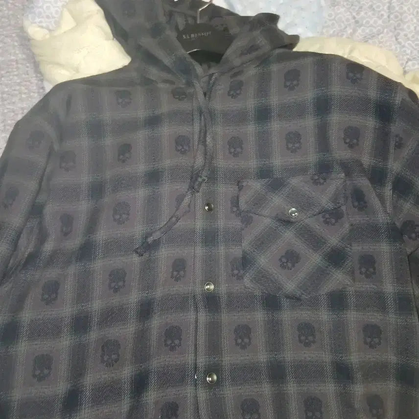 [BUNJANG] Supreme x Number (N)ine Black Flannel Hooded Shirt - Medium / 슈프림 x 넘버 나인 후드 플란넬 셔츠 블랙 M