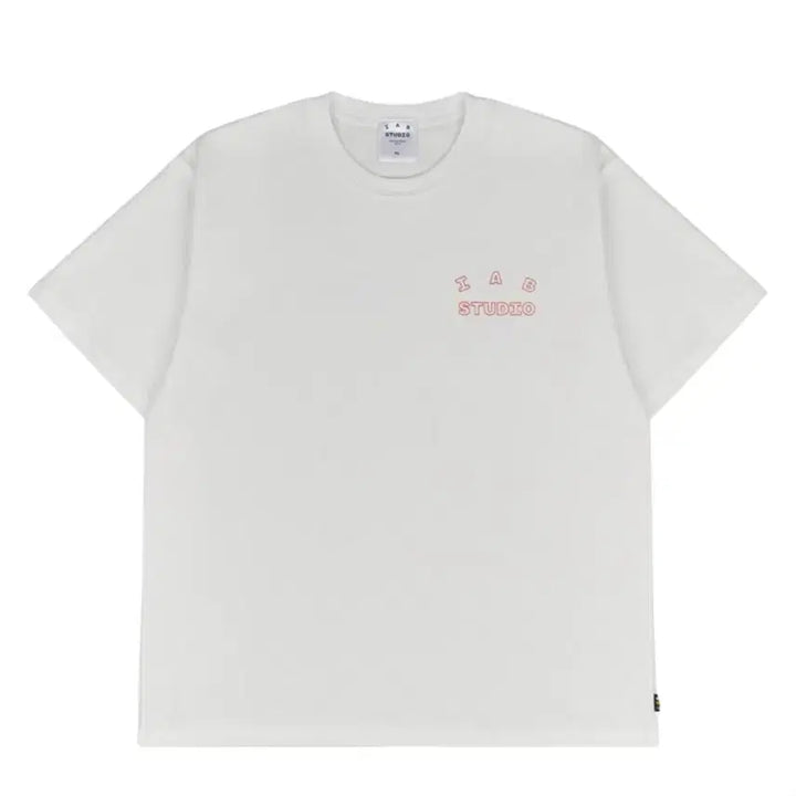 [BUNJANG] Iab Studio Line Logo Short Sleeve T-Shirt / 아이앱 라인로고 반팔 M