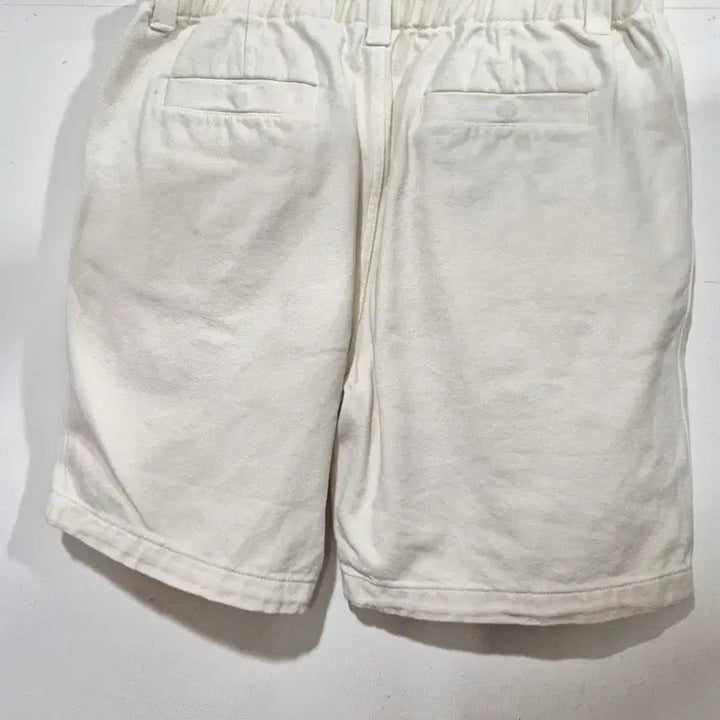 [BUNJANG] System Homme Pin Tuck Wide Banding Shorts Ivory / 시스템 옴므  system   핀턱 와이드 밴딩  반바지  아이보리
