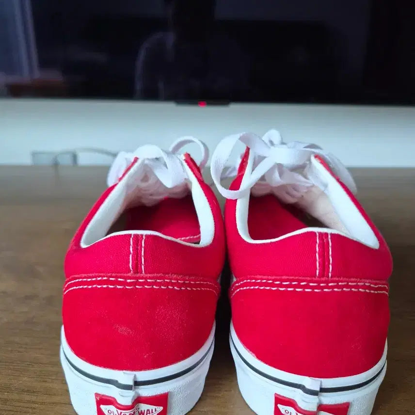 [BUNJANG] Vans Red 240 Sneakers / 반스 레드 240