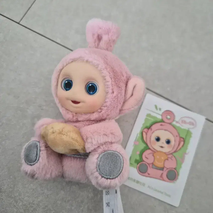 [BUNJANG] Teletubbies Tinky Winky Doll Pink Keychain New / 텔레토비 뚜비 인형 핑크 키링 새상품
