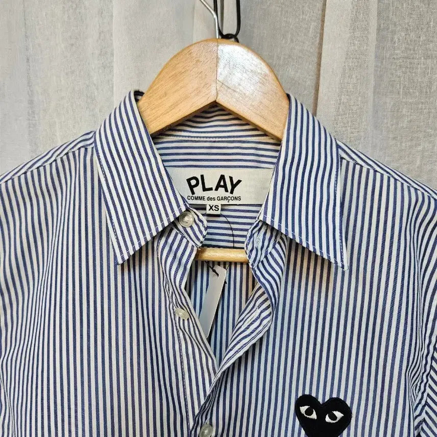 [BUNJANG] Comme des Garçons PLAY Stripe Shirt XS / 꼼데가르송 플레이 스트라이프 셔츠 XS