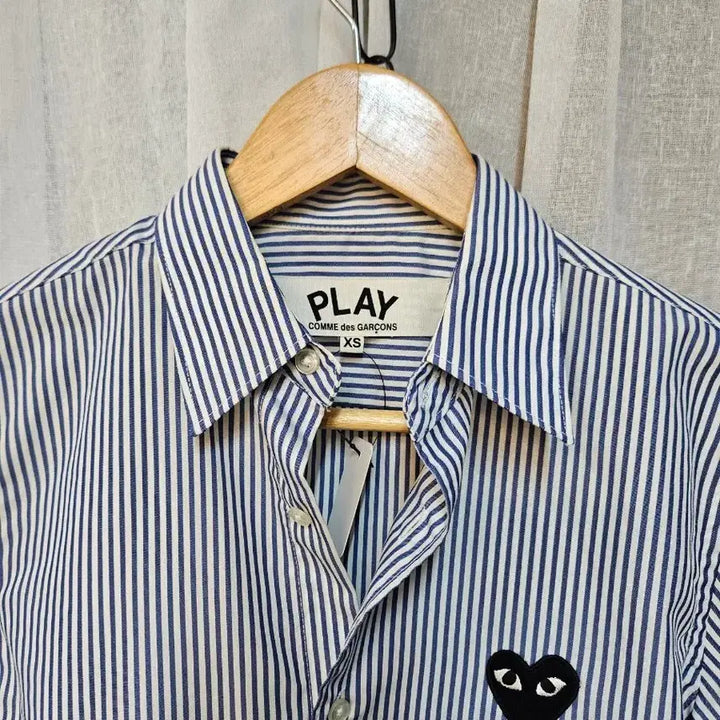 [BUNJANG] Comme des Garçons PLAY Stripe Shirt XS / 꼼데가르송 플레이 스트라이프 셔츠 XS