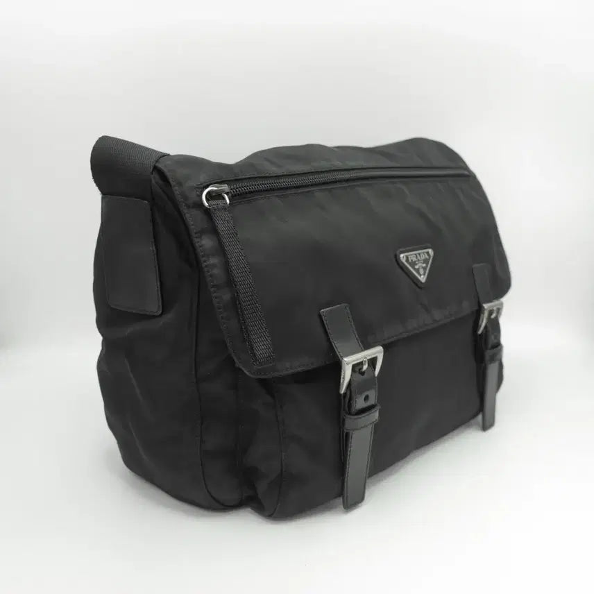 [BUNJANG] Prada Messenger Bag Black Crossbody Bag / [정품]프라다 메신저백 블팩 크로스백