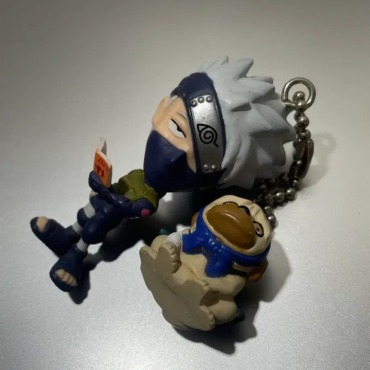 [BUNJANG] Naruto Classic Keychain Kakashi + Pakkun / 나루토 고전키링 카카시 + 파쿤 키링