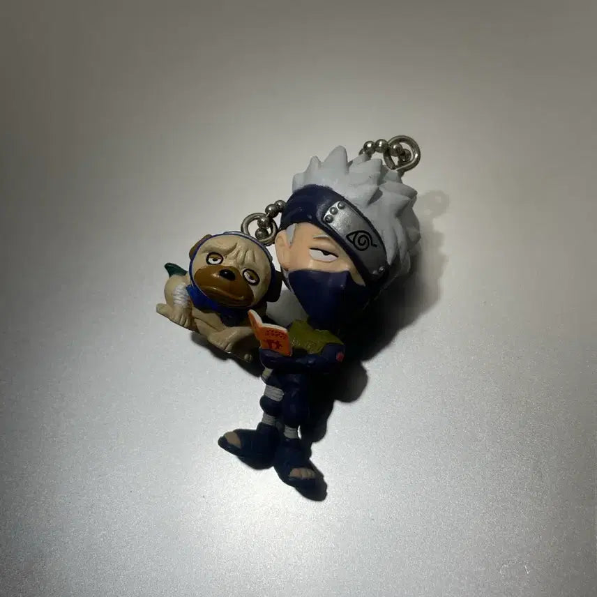 [BUNJANG] Naruto Classic Keychain Kakashi + Pakkun / 나루토 고전키링 카카시 + 파쿤 키링