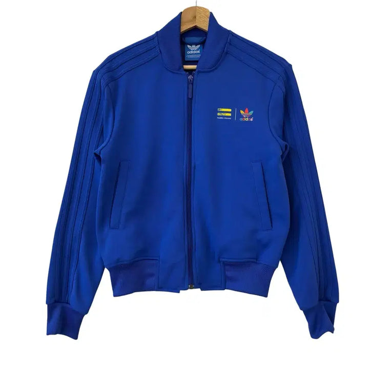 [BUNJANG] Adidas Pharrell Williams Blue Track Top Size 85 / 아디다스 퍼렐 윌리암스 블루 트랙 탑 85 정품