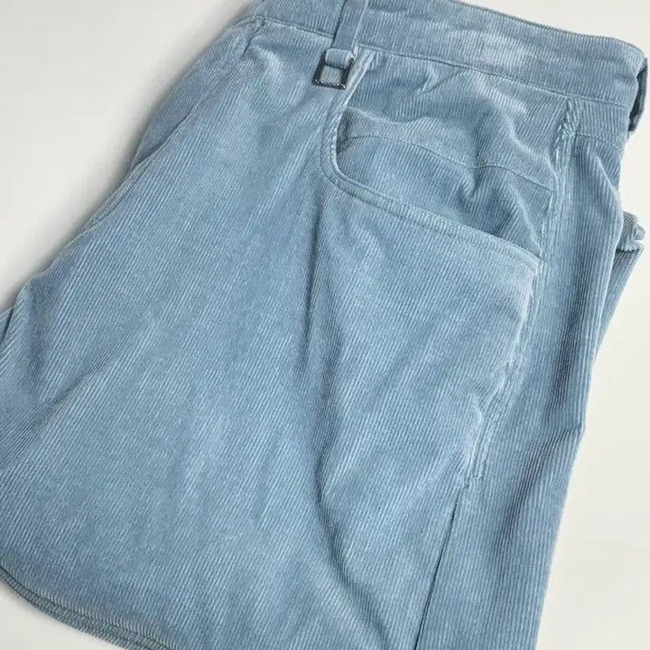 [BUNJANG] Wooyoungmi Blue Corduroy Pants (Jay Park, Cocoon, Rain Worn) / [50] 우영미 블루 코듀로이 팬츠 박재범, 코쿤, 비 착용