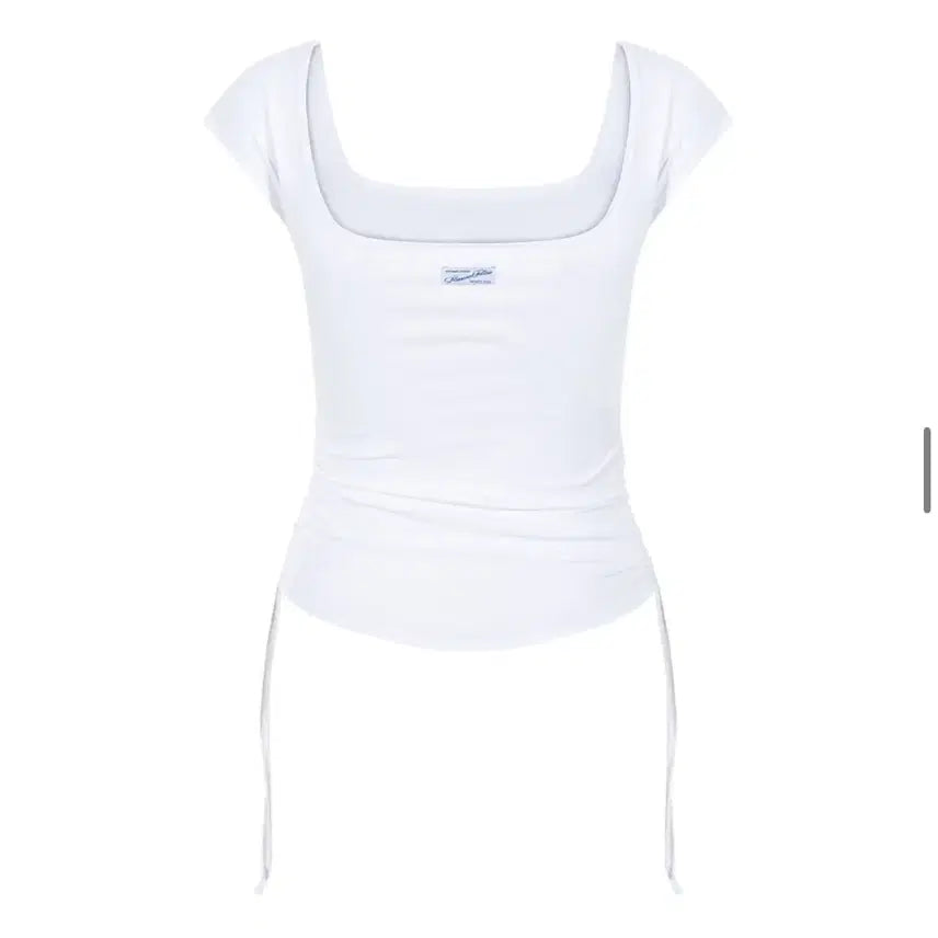 [BUNJANG] Please No Follow Shirring Top Peachy Side Shirring Short T / 플리즈노팔로우 셔링탑 Peachy Side Shirring Short T