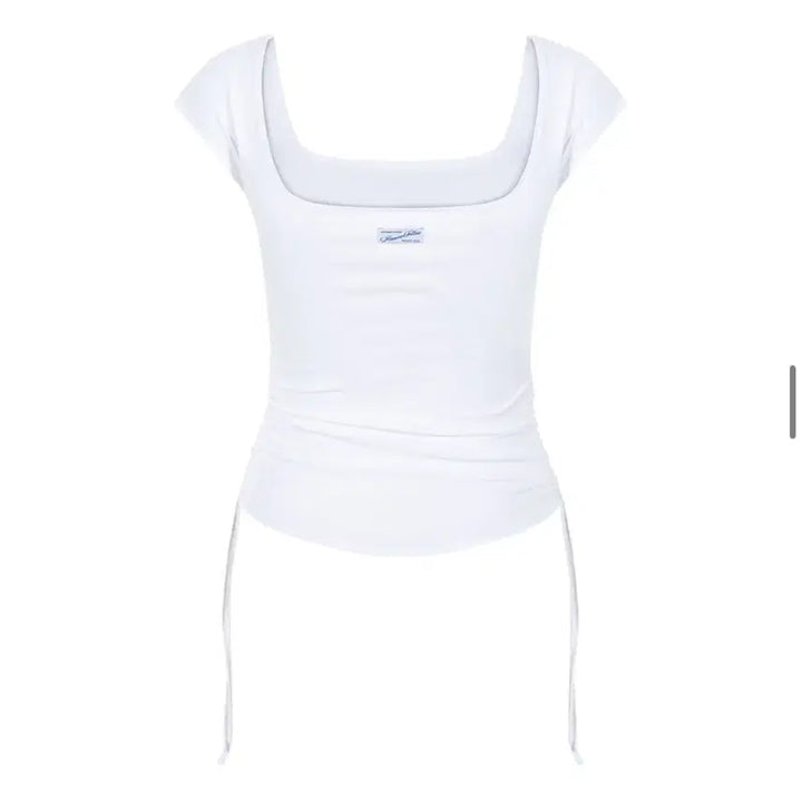 [BUNJANG] Please No Follow Shirring Top Peachy Side Shirring Short T / 플리즈노팔로우 셔링탑 Peachy Side Shirring Short T