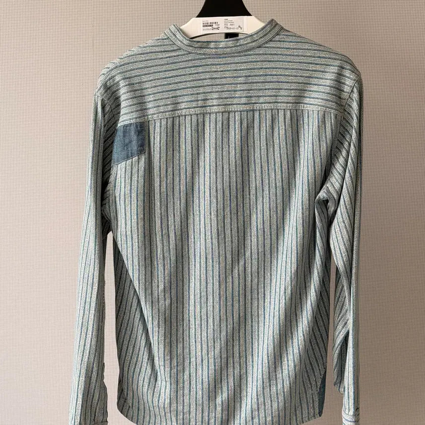 [BUNJANG] RRL Patchwork Stripe Henley Neck S / RRL 패치워크 스트라이프 헨리넥 S