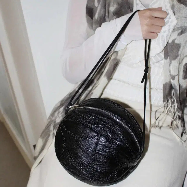 [BUNJANG] Nosmit Rounded Ball Bag Patch Black / 노스밋 볼백 nosmit rounded ballbag 가방