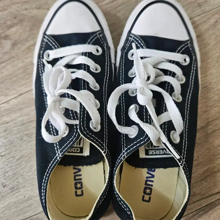 [BUNJANG] Converse All Star Low Black Shoes (US 3) / 컨버스 올스타 로우 블랙 220