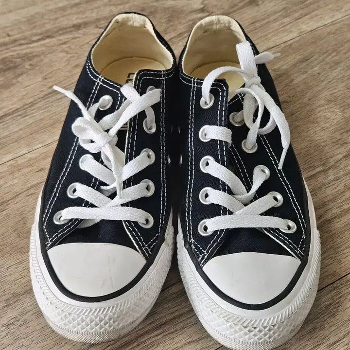 [BUNJANG] Converse All Star Low Black Shoes (US 3) / 컨버스 올스타 로우 블랙 220