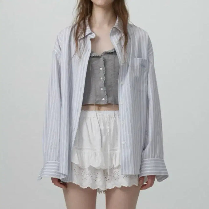 [BUNJANG] The Barnet Elodie Stripe Shirt / 택보유)더바넷 스트라이프 셔츠 Elodie Stripe Shirt