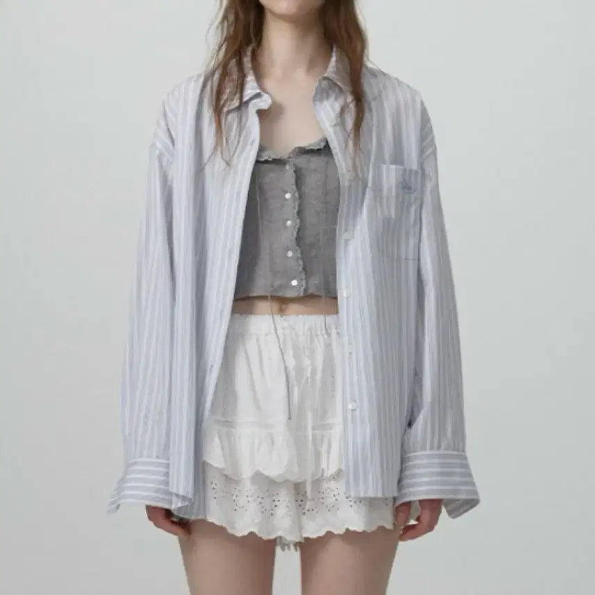 [BUNJANG] The Barnet Elodie Stripe Shirt / 택보유)더바넷 스트라이프 셔츠 Elodie Stripe Shirt