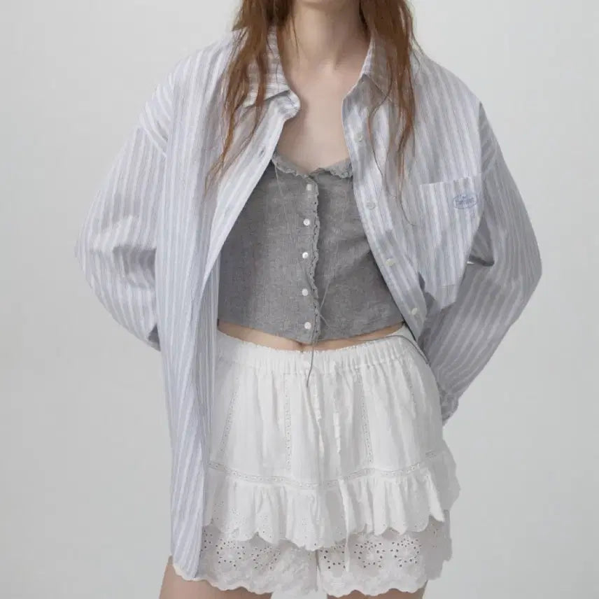 [BUNJANG] The Barnet Elodie Stripe Shirt / 택보유)더바넷 스트라이프 셔츠 Elodie Stripe Shirt