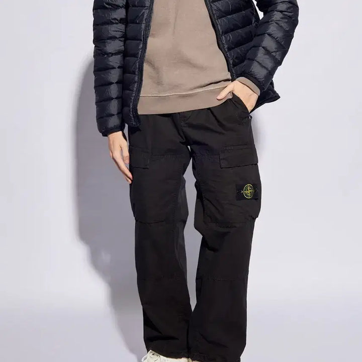 [BUNJANG] Stone Island Old Treatment Cargo Pants Black / (30)스톤 아일랜드 올드 트리트먼트 카고 팬츠 블랙