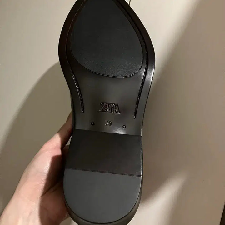 [BUNJANG] Zara x Willy Chavarria Leather Derby Shoes (Black/EU39) / 자라 x 윌리 차바리아 레더 더비 슈즈 (블랙/EU39)