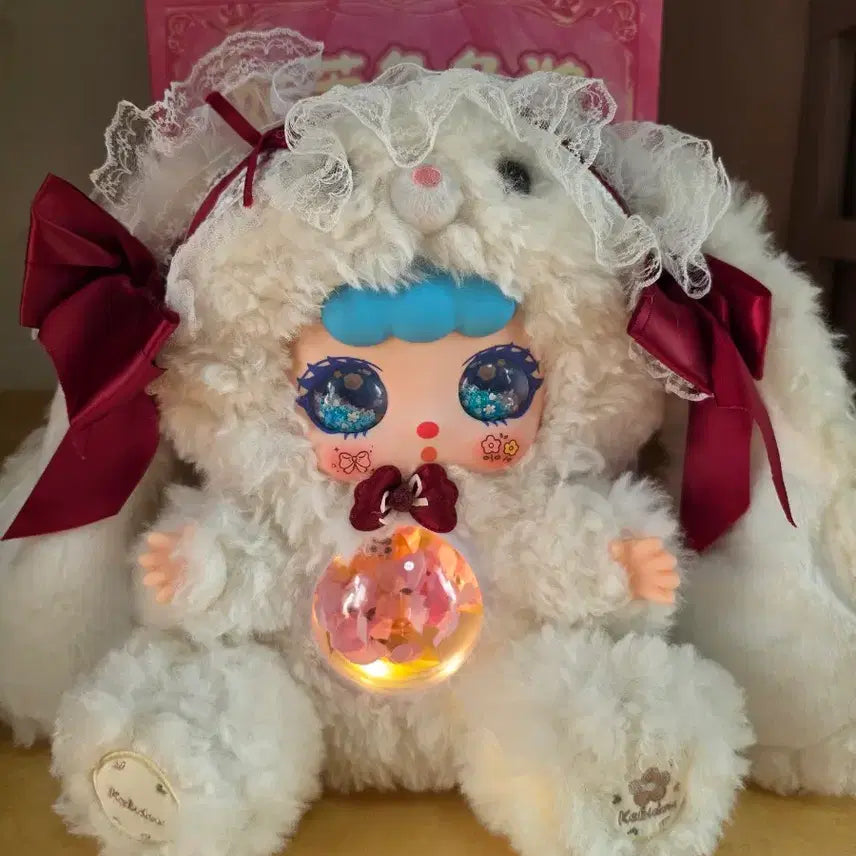 [BUNJANG] Kirby 600% Large Plush Light-Up Feature Pink Lace / 커비두 600% 대형 인형 불빛 기능 / 핑크 레이스 / 박스O