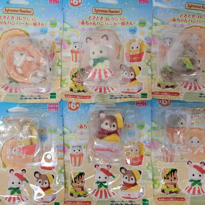 [BUNJANG] Sylvanian Families Blind Bag Hamburger Shop Collection Set / 6종풀셋)실바니안 블라인드백 햄버거 가게 두근두근 컬렉션 6개 1세트
