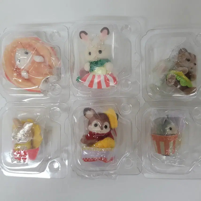 [BUNJANG] Sylvanian Families Blind Bag Hamburger Shop Collection Set / 6종풀셋)실바니안 블라인드백 햄버거 가게 두근두근 컬렉션 6개 1세트
