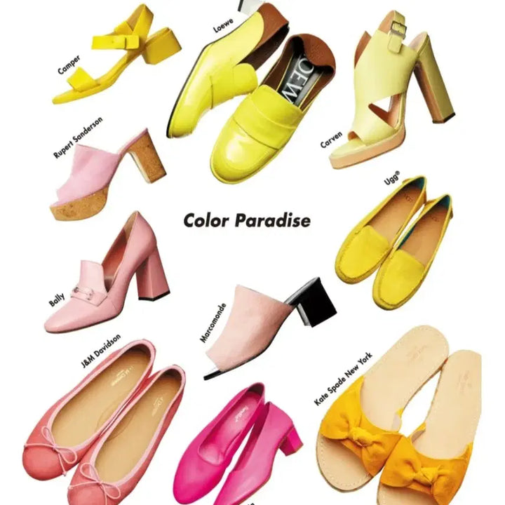[BUNJANG] Loewe Patent Yellow Twist Heel Loafers / (정품) 로에베 페이턴트 옐로우 힐 로퍼 / 트위스트 힐 / 희귀 컬러