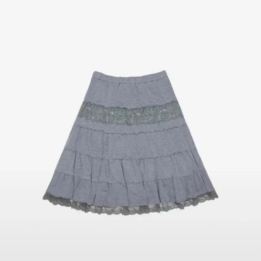 [BUNJANG] Colocynth Tail Midi Skirt Melange / 콜로신스 테일 미디 스커트 멜란지