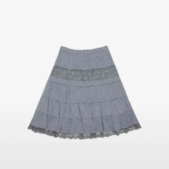[BUNJANG] Colocynth Tail Midi Skirt Melange / 콜로신스 테일 미디 스커트 멜란지