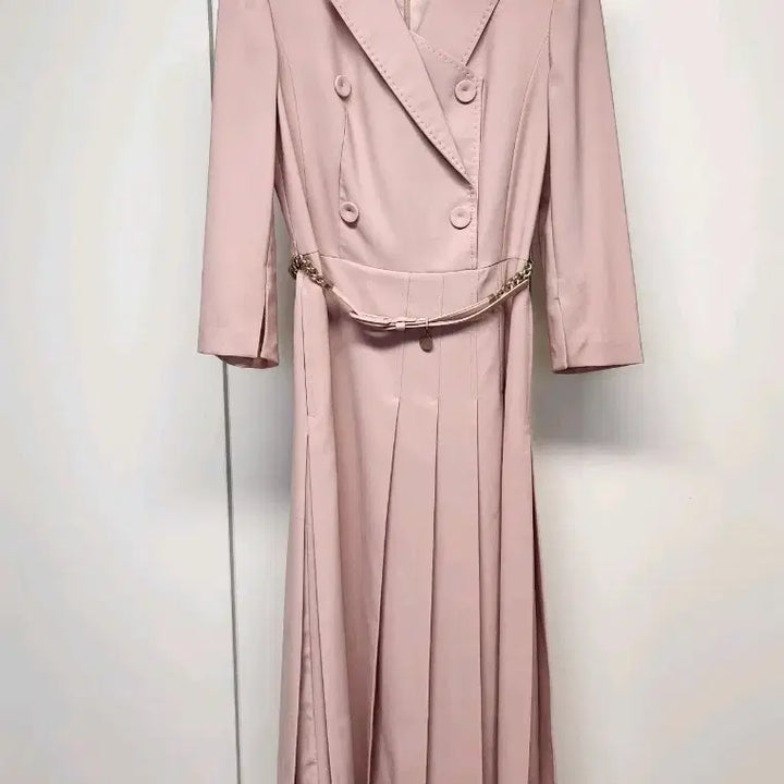 [BUNJANG] MICHAA Pink Pleated Midi Dress / 미샤 핑크색 플리츠 원피스