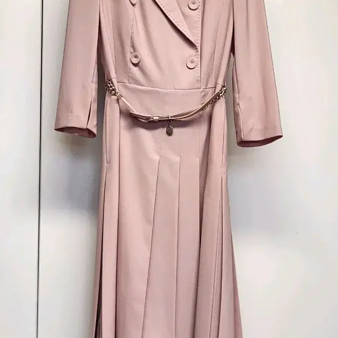 [BUNJANG] MICHAA Pink Pleated Midi Dress / 미샤 핑크색 플리츠 원피스
