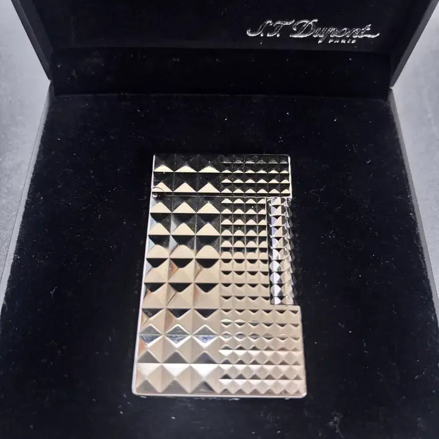 [BUNJANG] S.T. Dupont Line 2 Diamond Pattern Lighter / 듀퐁 라인2 16066 팝니다! (풀박스)