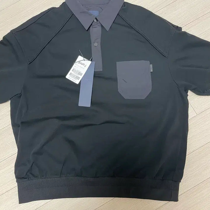 [BUNJANG] Juun.J 25SS Nylon Color-Block Jersey Polo Short Sleeve S / 준지 25SS 나일론 배색 저지 폴로 반팔 S