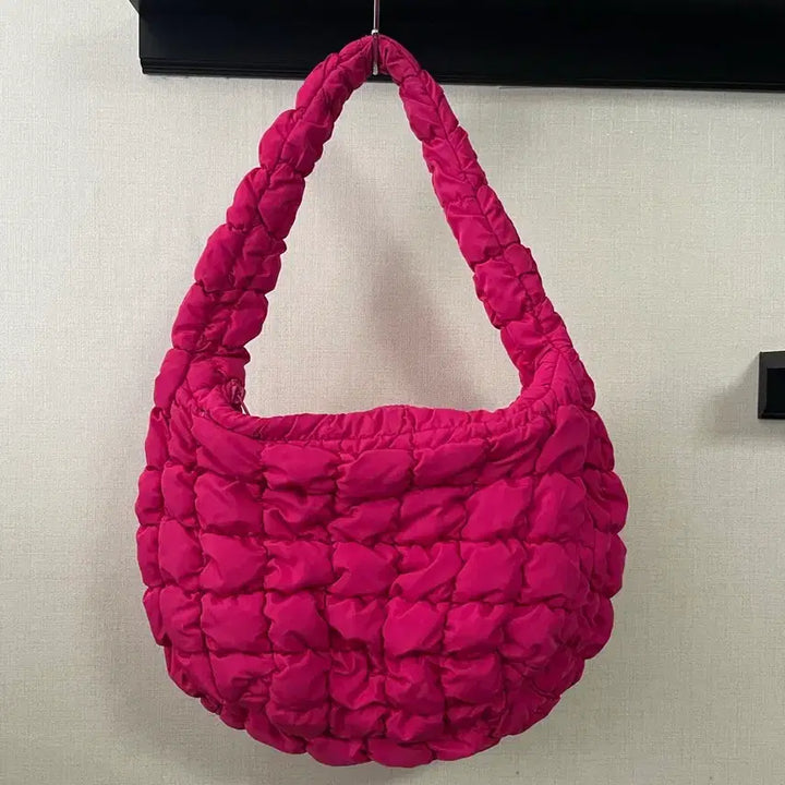 [BUNJANG] COS Quilted Shoulder Bag Pink / 코스 숄더백 핸드백 26x33