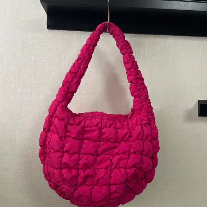 [BUNJANG] COS Quilted Shoulder Bag Pink / 코스 숄더백 핸드백 26x33