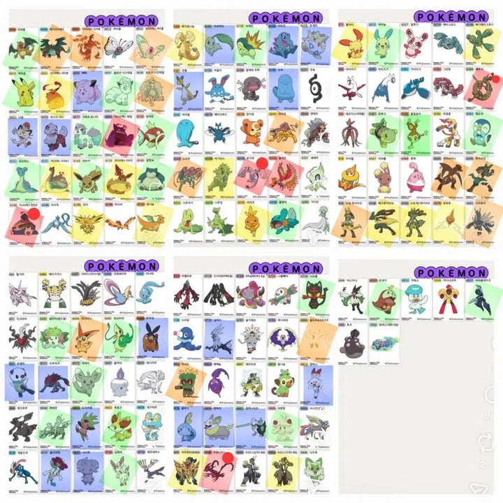 [BUNJANG] Pokemon 30th Anniversary Season 5 Sticker Set / 포켓몬 30주년 시즌5 띠부씰 판매