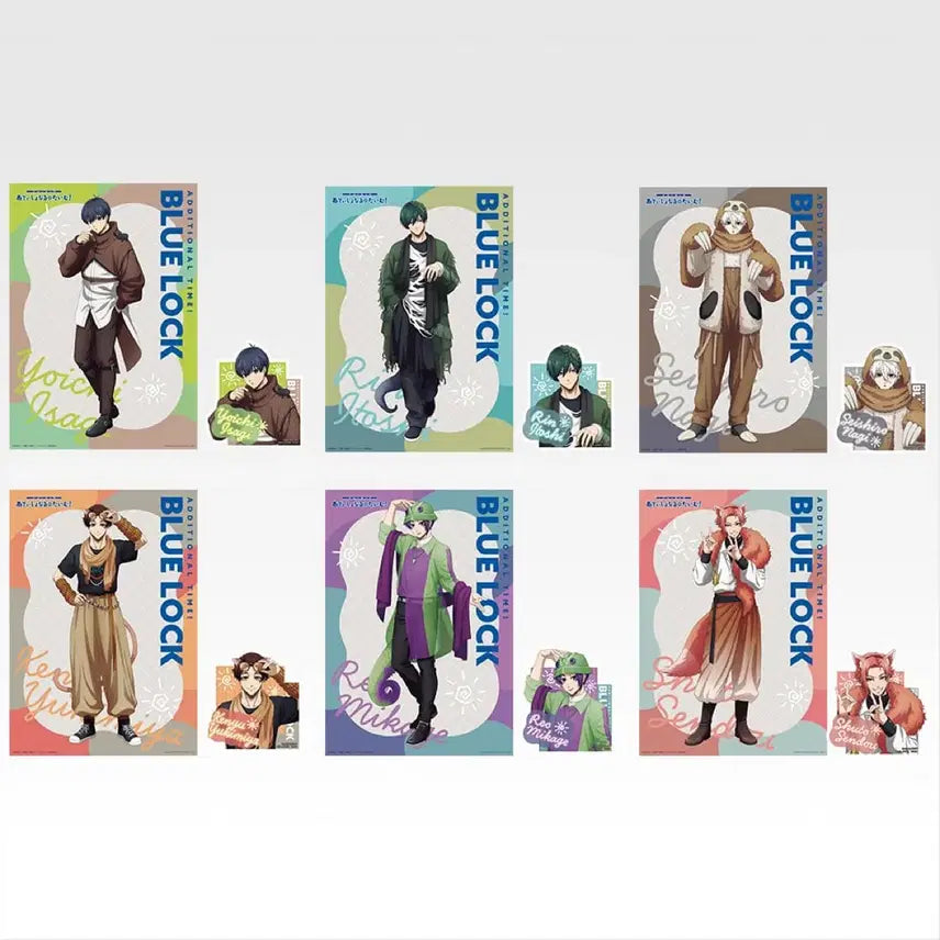 [BUNJANG] Blue Lock Ichiban Kuji Clear File Card Set (Isagi, Rin, Yukiya, Nagi, Sendo) / 블루록 이치방쿠지 제일복권 클리어파일 카드 나기 이사기 린 유키미야 센도